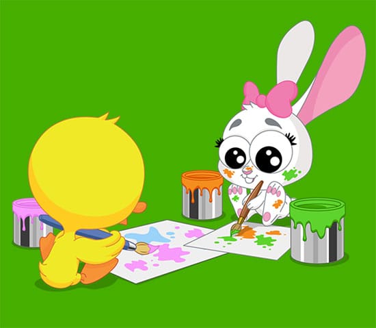 Coloring pages for kids of the Littletoons