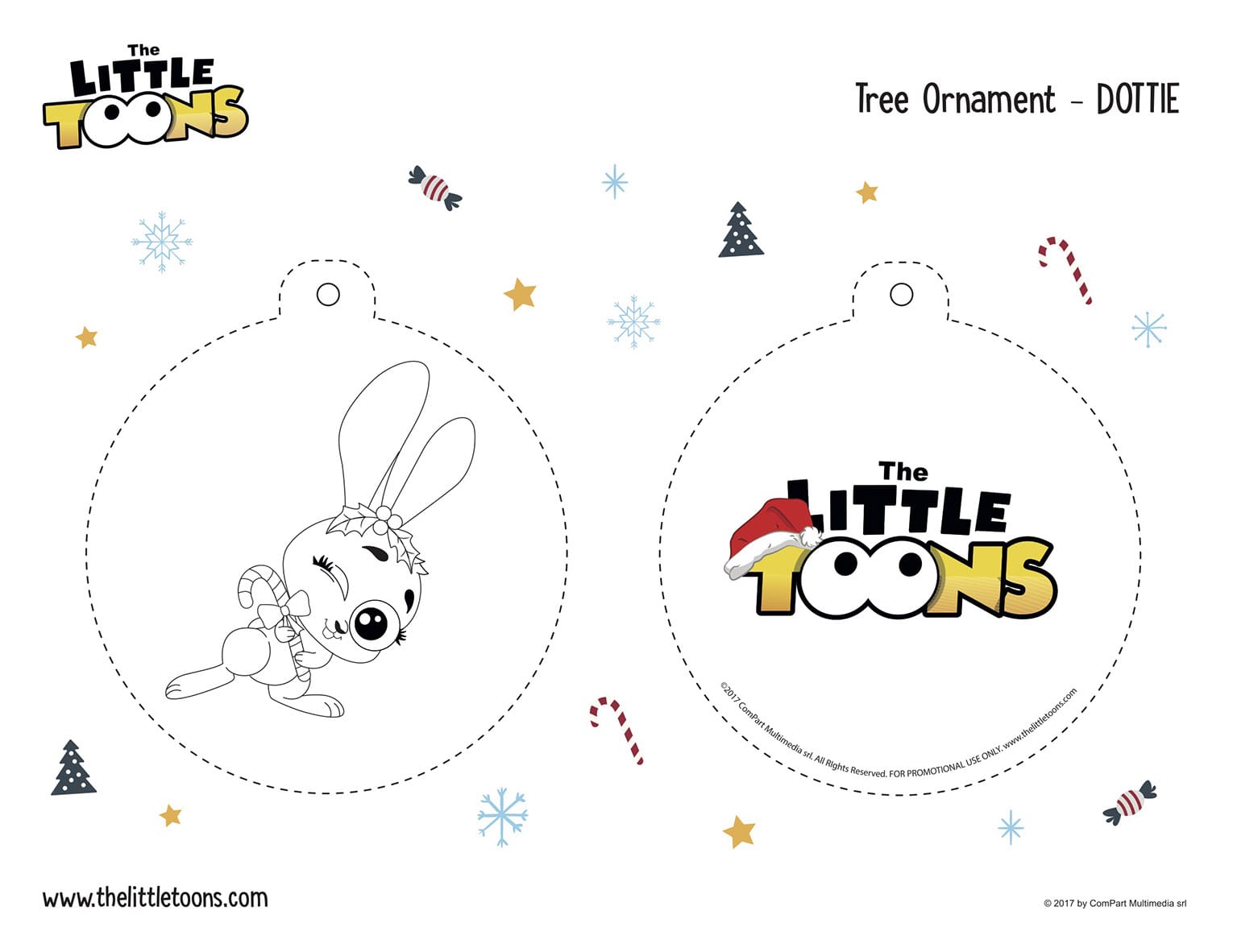 Ornament Dotty Black and White