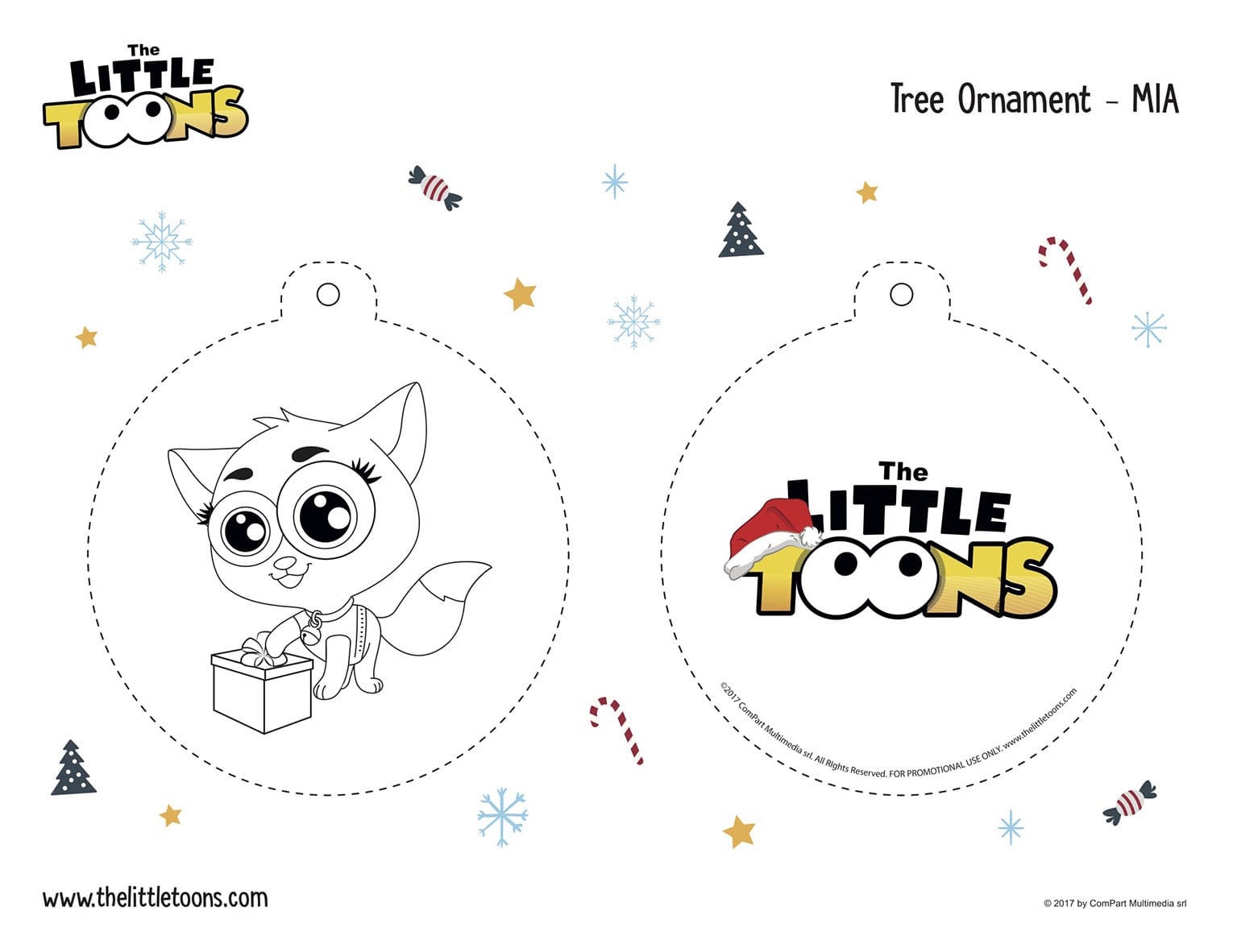 Ornament Mia Black and White